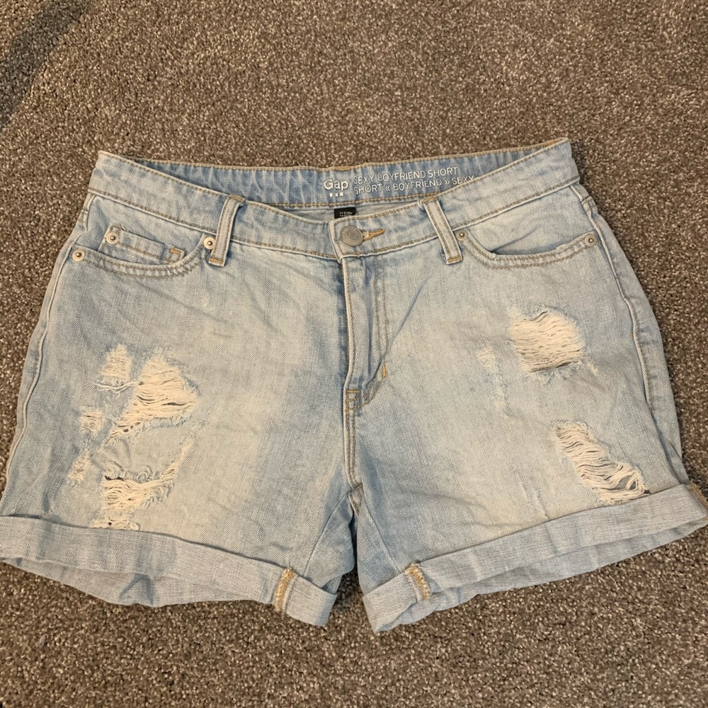 Boyfriend Gap ripped shorts
